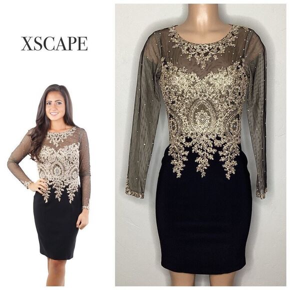 New. XSCAPE evening dress. Size 4. Retails $249 - Picture 1 of 12